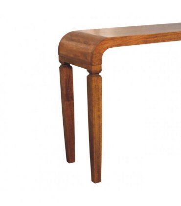 Artisan Furniture Solid Wood Arcus Console Table, Beige