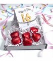 16th Birthday Cubic Zirconia Bracelet & Gold Balloons Mini Hamper