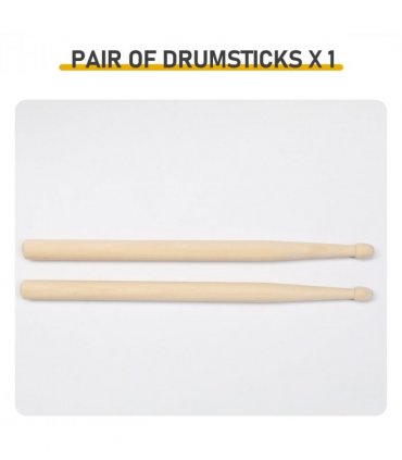 12 x 5.5 inches Professional Marching Snare Drum & Drum Stick & Strap & Wrench Kit Red