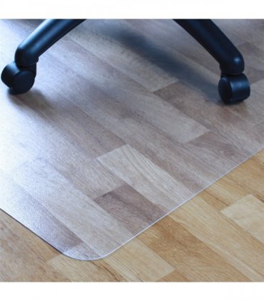 Advantagemat PVC Chair Mat for Hard Floors. Rectangular with Lip - 90 x 120cm