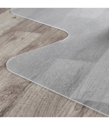 Advantagemat PVC Chair Mat for Hard Floors. Rectangular with Lip - 90 x 120cm