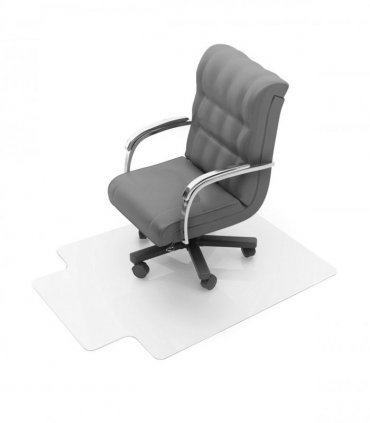 Advantagemat PVC Chair Mat for Hard Floors. Rectangular with Lip - 90 x 120cm