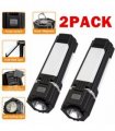 （2 pack）Rechargeable Foldable LED Camping Lantern Light Outdoor Camping Hiking Flashlight  Work Light  Camping Lantern Light