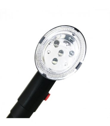 Camping Hiking Walking Stick 5-Level Height Adjustable Folding Walking Cane with LED Light And Alarm