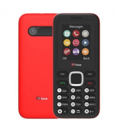 TTfone TT150 Big Button Phone for Elderly  Unlocked, Loud Volume, Easy to Use, Long Battery Life - Red O2 Pay as you go