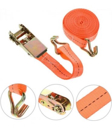 New 4x tensioning belts with ratchet and hook lashing belts tensioning belt 800kg 6m meters