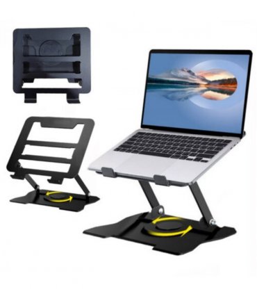 360Â° Metal Portable Laptop Tablet Stand Riser Bracket Adjustable Holder For Desk