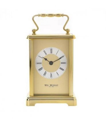 Wm.Widdop Carriage Clock - 2 tone gilt dial