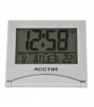Acctim Mini Flip 2 Folding Travel LCD Alarm Clock Grey 15787