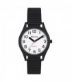 Ravel Mens Basic Bold Easy Read Expander Bracelet Watch White/Black R0225