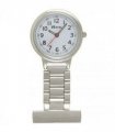 Ravel Easy-Read Nurse White Dial Silver Tone Fob Watch -  R1101.10