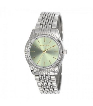 Henley Ladies Dress Bracelet Watch Silver/Green H07328.11