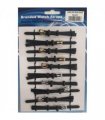 Leather Black Watch Straps Pk10 size 6 1005.05