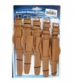 Leather Brown Military Watch Straps Pk5 size 24mm 1007BR