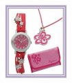 Kahuna Children Girls Wallet, Necklace Gift Set 10 Watches  - CLEARANCE NEEDS RE-BATTERY