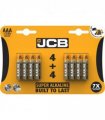 JCB AAA Super Alkaline Batteries 8 Per Card - Box of 12