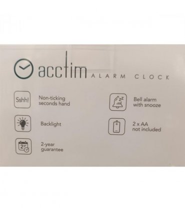 Acctim Parker Alarm Clock in Black - 16463