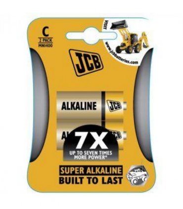 JCB C Size LR14 Super Alkaline Batteries 2 Per Card - Box of 10