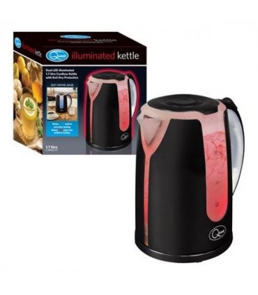 Quest Dual LED Illuminated Kettle - 1.7Ltr Black