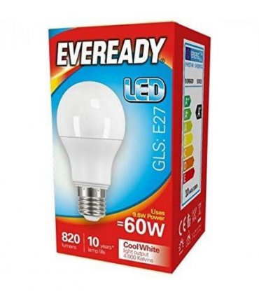 Eveready LED Bulb GLS ES 60w DL Pk of 5