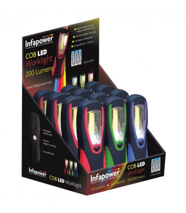 Infapower COB LED Torch 200 Lumens (Pack of 12)