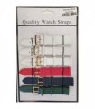 Leather Extra Long Watch Straps Pk6 Assorted colours 1055C.20mm