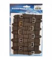 Brown Leather Extra Long Watch Straps Pk10 size 16mm 1002BR