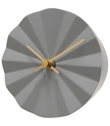 Acctim Layla Resin Table Clock in Grey 37097