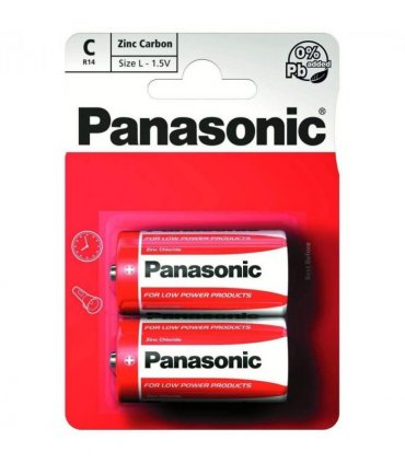 Panasonic C Size Zinc Batteries Pack of 12