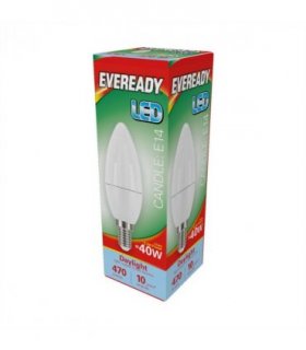 Eveready Candle LED Bulb 40W SES E14 Daylight Pk of 5