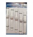 White Leather Watch Straps Pk5 size 12mm 1015W