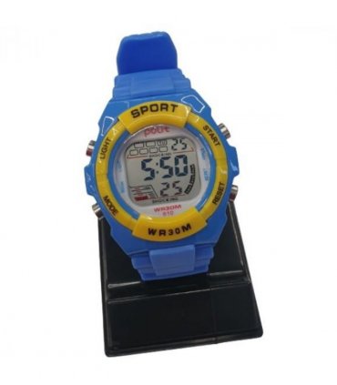 POLIT Childrens Boys & Girls Delux Digital watch in Tin, assorted stlyes and colours varied CW-0026 Box Of 10