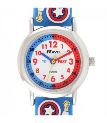 Ravel Children Boys 3D Cartoon Time Teacher Watch Superhero R1513.85