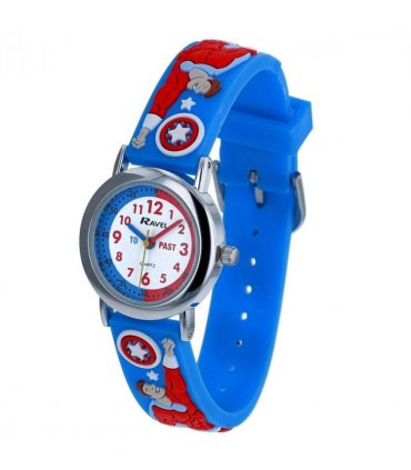 Ravel Children Boys 3D Cartoon Time Teacher Watch Superhero R1513.85