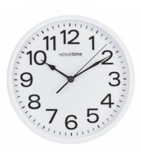 Hometime 10" Wall Clock with Sweep - White