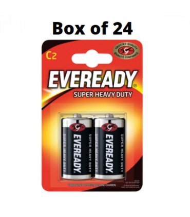 Eveready C Size Zinc Batteries 1 Box (24 x 2 pack)