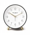 Wm. Widdop Alarm Clock Metal Feet with Light & Snooze - Grey
