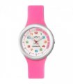 Limit Girls Analogue 100M Water Resistant, White Dial, Pink Silicone Strap Watch