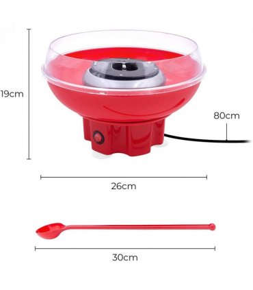Global Gizmos Retro Candy Floss Maker Red 400W- 55889