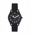 Ravel Mens Basic Bold Easy Read Expander Bracelet Watch Black/Black R0225