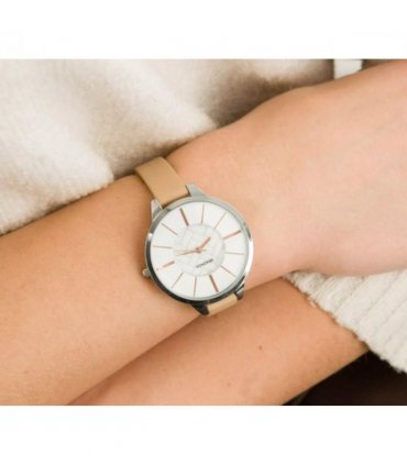 Sekonda Ladies Fashion Editions white Dial with Beige Leather Strap Watch