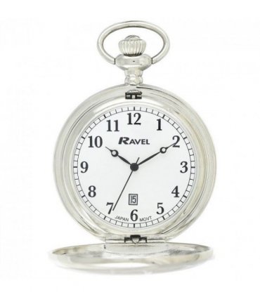 Ravel Chrome Dated Pocket Watch R1001.10