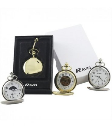 Ravel Chrome Dated Pocket Watch R1001.10