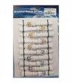 Leather White Watch Straps Pk10 size 12mm 1005.02