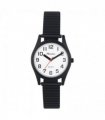 Ravel Ladies Basic Bold Easy Read Expander Bracelet Watch White/Black R0225