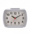 Wm.Widdop Qtz Alarm Clock Bell Oblong  Wht/Green Dial 5184W