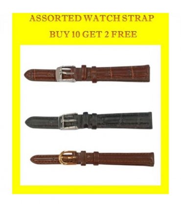 Genuine Leather Watch Strap BUY 10 GET 2 FREE ASSORTED COLOUR 10MM-12MM