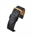 Black Buffalo Grain Leather Watch Strap 40mm