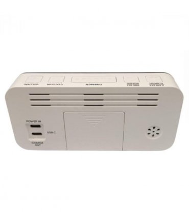 Acctim Jaxon Digital Alarm Clock in White - 16512