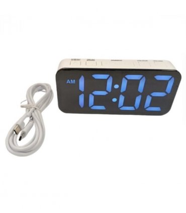 Acctim Jaxon Digital Alarm Clock in White - 16512